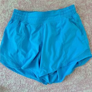 Lululemon Hotty Hot High-Rise Shorts, Lined, Blue, Size 6, 3.5 inch inseam